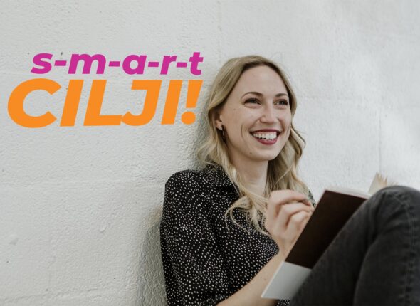 Happy woman writing  a journal